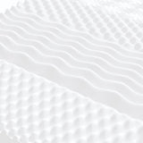 Foam Mattress White 90x190 cm 7-Zone Hardness 20 ILD 356351