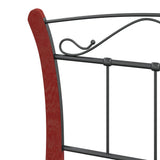 Bed Frame without Mattress Black Metal 90x200 cm 324876