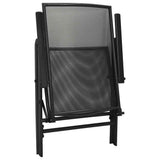 Folding Mesh Chairs 4 pcs Steel Anthracite 310153