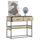 Console Table Sonoma Oak 90x35x80 cm Engineered Wood 849175