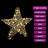 3D Star with 50 LEDs Warm white 55 x 52.5 x 9 cm PET 42019103