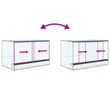 Terrarium with Storage Transparent 50 x 30 x 30 cm Glass 42020390