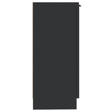 Sideboards 2 pcs Black 30x30x70 cm Engineered Wood 811136