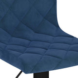 Bar Stools 2 pcs Blue Velvet 333735