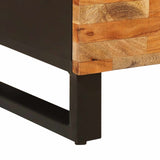 Side Cabinet with Drawer Brown 90 x 33 x 75 cm Solid Mango Wood 4018324