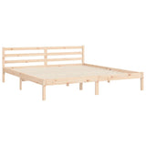 Bed Frame without Mattress Super King Size Solid Wood 3195301