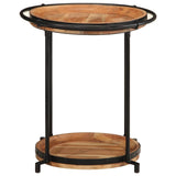 ZNTS Side Table Ø55x60 cm Solid Wood Acacia 4013512