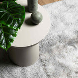 Shaggy Rug High Pile NAVARRA Silver Grey 160x160 cm Polyester 4102876