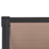 Door Canopy Black 239x90 cm Polycarbonate 153700