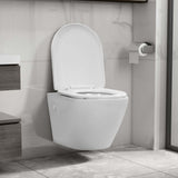 Wall Hung Rimless Toilet Ceramic White 145237