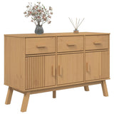 Sideboard OLDEN Brown 114x43x73.5 cm Solid Wood Pine 358603