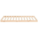 Bed Frame Natural Pine Solid wood, Plywood Single 823454