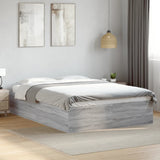 Bed Frame without Mattress Grey Sonoma 120x200 cm 3281026