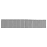 Garden Shed Light Grey 191x980x198 cm Galvanised Steel 3188252