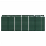 Garden Shed Green 191x555x198 cm Galvanised Steel 3188236