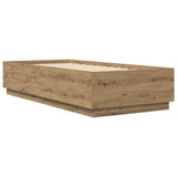 Bed Frame Artisian Oak 80 x 200 cm Engineered Wood 3429660