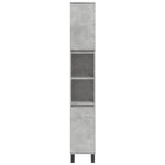 ZNTS 3 Piece Bathroom Cabinet Set Concrete Grey Engineered Wood 3187801