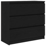 Sideboard Black Oak 80x35x76 cm Engineered Wood 861734