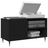 Record Cabinet Black Oak 85 x 38 x 48 cm Engineered Wood 862896