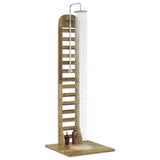Outdoor Shower 223 cm Impregnated Pine Wood and Stainless Steel 886331