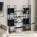 Bookshelf Black Engineered wood Large Bookshelf Rectangular 838858