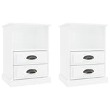 Bedside Cabinets 2 pcs High Gloss White 43x36x60 cm 816333