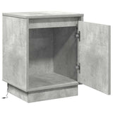 Bedside Cabinet 2 pcs Concrete Grey 39 x 34.5 x 50 cm 869601