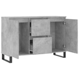 Sideboard Concrete Grey 101.5x35x70 cm Engineered Wood 827216