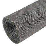 Wire Fences 100 x 1000 cm Stainless Steel 304 Silver 142259