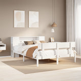 Bookcase Bed without Mattress White 160x200 cm Solid Wood Pine 3321779