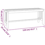 Garden Bench 110 cm Solid Wood Eucalyptus 363288
