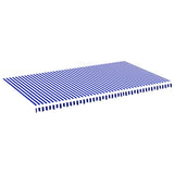 Replacement Fabric for Awning Blue and White 6x3.5 m 311924