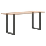 Dining Table Legs U-Shaped 2 pcs Anthracite 50x cm Steel 4013178