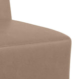 Modular Sofa Unit Armless 2 pcs Cappuccino 55 x 74 x 82 cm 3399773