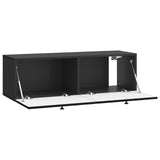 Wall-Mounted TV Cabinet Black 98 x 31 x 30 cm Engineered Wood 898216