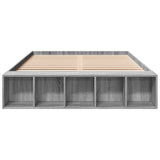 Bed Frame without Mattress Grey Sonoma 135x190 cm Double 3280592