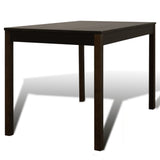 Dining Set 5 Pieces Pine Wood Brown 241221