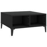 Coffee Table Black Engineered wood, metal 60 cm x 60 cm x 30 cm 805987