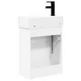 Bathroom Vanity Unit with Tap White 45.5 x 22.5 x 84 cm 889425