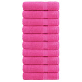 Premium Bath Towels "SOLUND" 10 pcs Pink 100x150 cm 600 gsm 137529