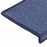 Stair Mats 30 pcs 65x21x4 cm Blue Rectangular Edge 3365772