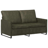 Sofa Set 2 pcs Army Green Faux Suede Fabric 3433125