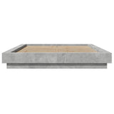 Bed Frame without Mattress Concrete Grey 140x200 cm 3281192