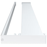 Walk-in Shower Wall with Shelf Chrome 100x195 cm ESG Glass&Aluminium 3185502