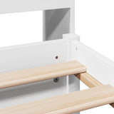 Bookcase Bed without Mattress White 75x190cm Solid Wood Pine 3322404
