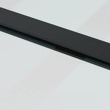 Sliding Door with Hardware Set Black 76x205 cm ESG Glass 3375921