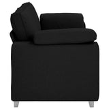 Sofa Black 219 x 77 x 82 cm Fabric 4105239