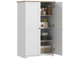 172cm Kitchen Cupboard, Freestanding Storage Cabinet with Doors and Shelves, Modern 2-Door Kitchen T3398P378085