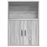 Bookcase Grey Sonoma 60x24x85 cm Engineered Wood 860414