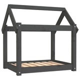 Dog Bed Grey 71x55x70 cm Solid Wood Pine 822204